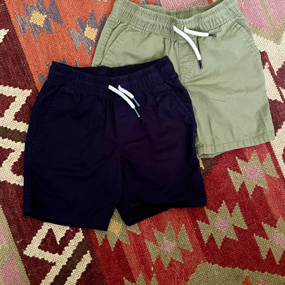 Cat & Jack Navy and Olive Shorts Set